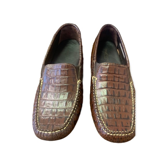 David Spencer Cortez Twin Gore Driving mocs Croco 8.5 - Picture 4 of 12